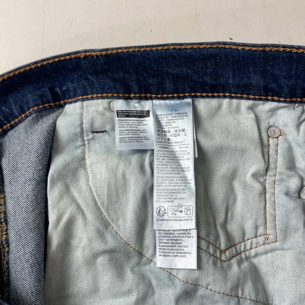 Levis 541 Jeans Men 40x30 Athletic Tapered Dark Wash Stretch Denim Casual Preppy